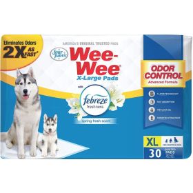 Four Paws Wee Wee Odor Control Pads with Febreze Freshness X Large - 30 count