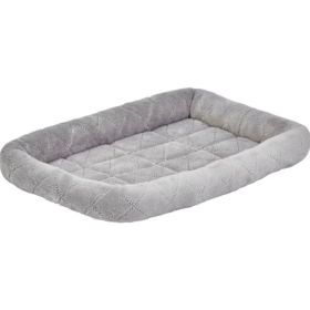 MidWest Quiet Time Deluxe Diamond Stitch Pet Bed Gray for Dogs - X Small - 1 count