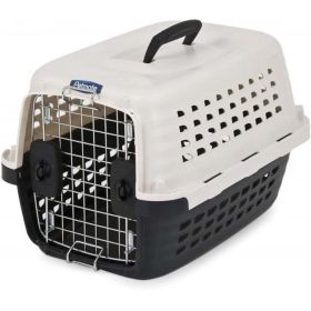 Petmate Compass Kennel - Black & Metalic White - X Small - 19"L x 12.7"W x 11.5"H (1-10 lbs)