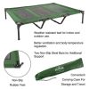 Elevated Dog Bed – Indoor/Outdoor Dog Cot or Puppy Bed for Pets up to 110lbs by Petmaker (Green)