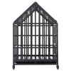 Heavy Duty Dog Cage pet Crate with Roof